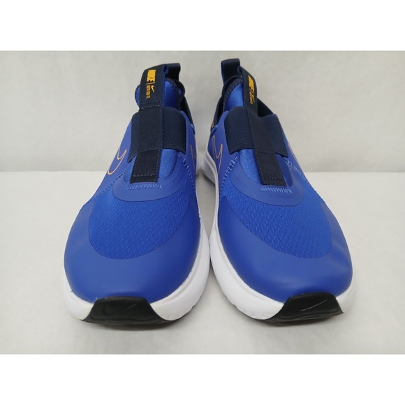 Nike Kids Flex Plus GS Running Shoes CW7415-405 Game Royal Yellow Ochre Sz 6 - Picture 4 of 9